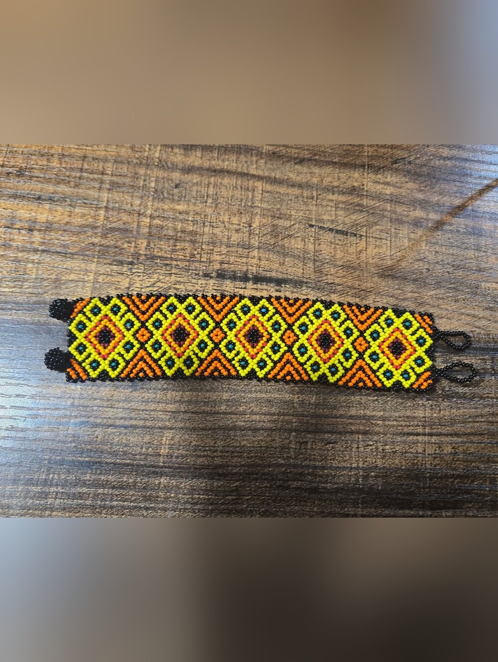 Huichol art bracelet